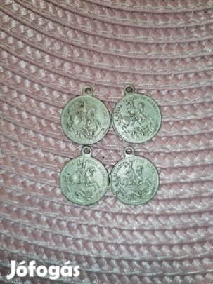 régi Sárkányölő Szent György medál