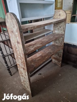 régi Stelázsli népi fenyő polc vintage paraszt bútor népi bútorok 