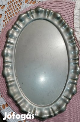 régi alpakka tálca 