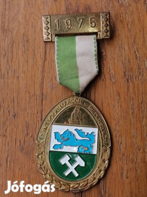 régi bányász érem