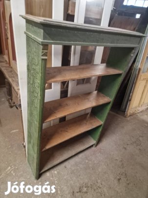 régi befőttes polc stelázsli ónémet polc paraszt régiség