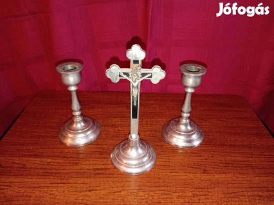 régi kereszt és gyertyatartók újpesten 