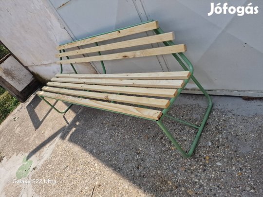 régi kerti pad antik vas pad régi szánkotalpas pad retro 