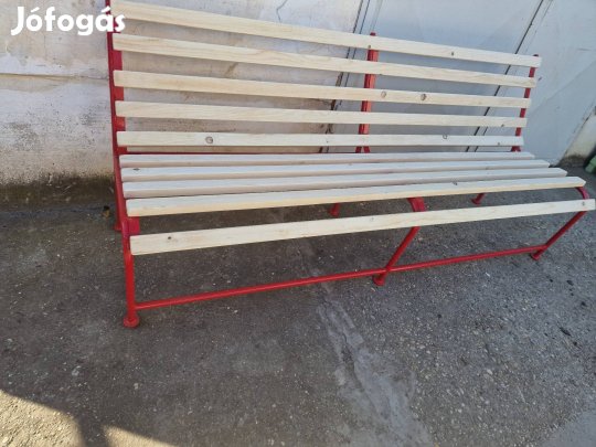 régi kerti pad csővázas strand pad Balatoni kertipad 