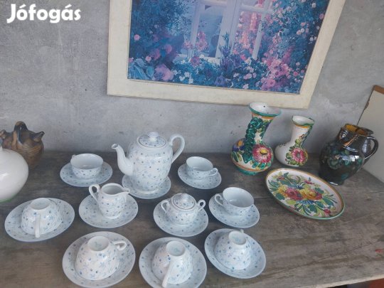 régi készlet porcelán