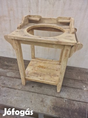 régi mosdó állvány népi lavortartó állvány paraszt bútor