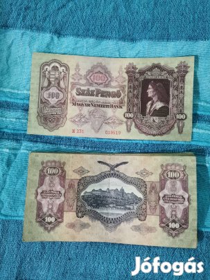 régi pénz, 100 pengő, 1930
