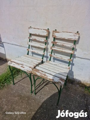 régi polgári kerti székek antik csővázas kerti szék 