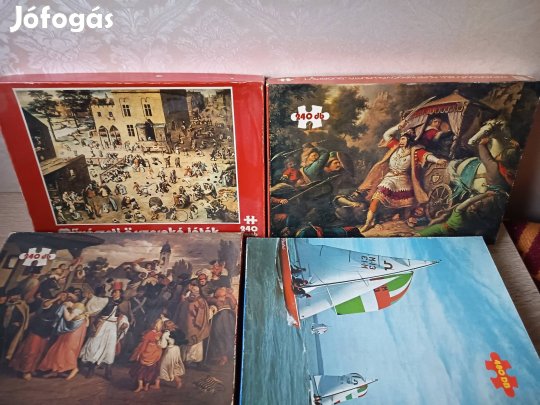 régi puzzle kirakó trial művészeti