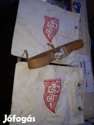 régi úttörő vászon táska és öv