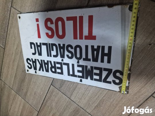 régi zománc tábla antik zománctábla dekoráció