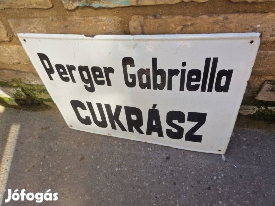 régi zománc tábla antik zománctábla régiség dekoráció