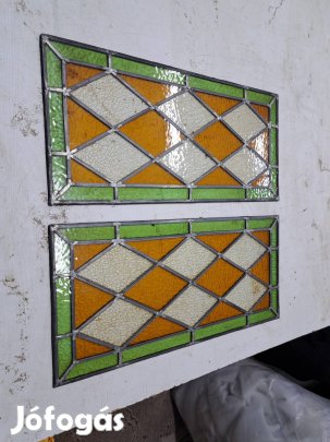 reto ólomüveg táblák