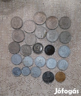 retró Csehszlovák érme csomag