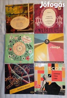 retró bakelit kis lemez csomag