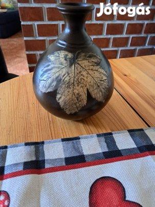 retro barna leveles kerámia vaza