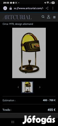 retro bukósisakos lámpa 