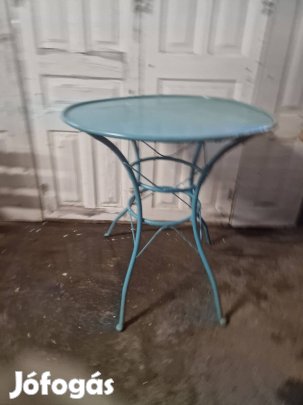 retro csővázas kerti asztal régi kerti asztal 