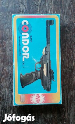 retró fém rugós játék pisztoly