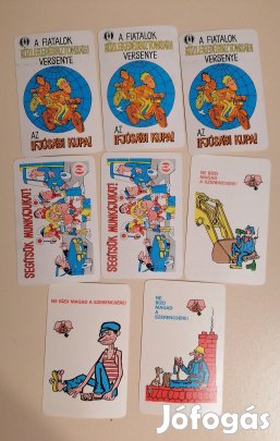 retró kártya naptár csomag