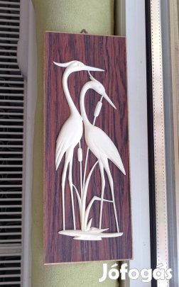 retro kép- daru madarak