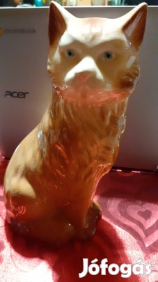 retro kerámia macska cica