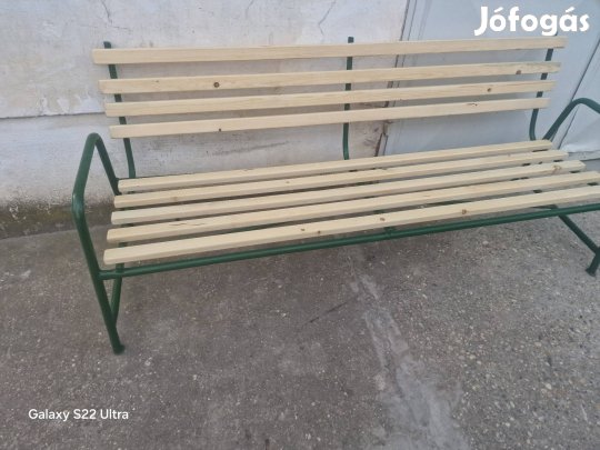 retro kerti pad csővázas strand pad régi kerti pad antik 