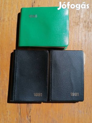 retró mini zsebnaptár