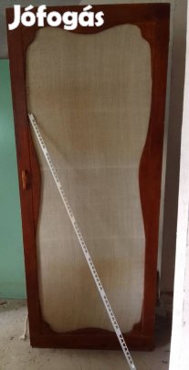 retró népi stílusú zsákvászon ruhás szekrény