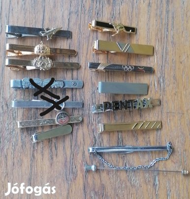 retró nyakkendő csipesz