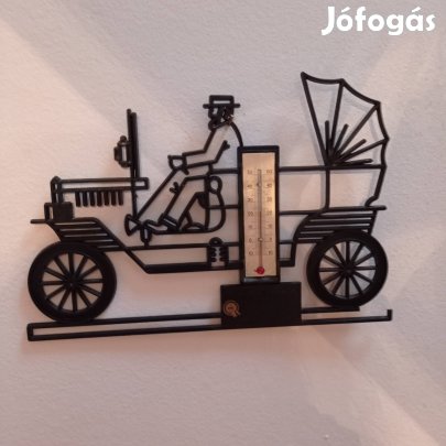 retro old timer fali hőmérő