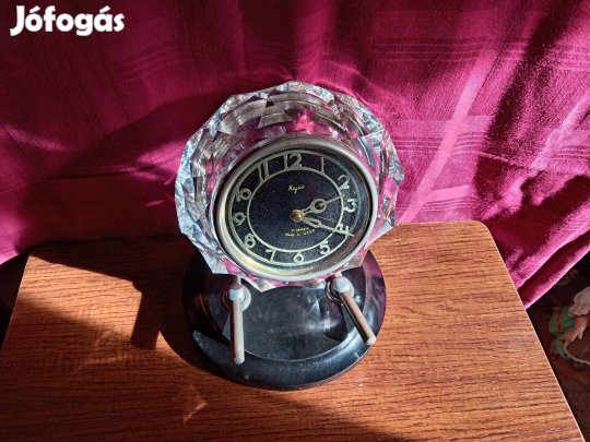 retro orosz Majak kristály üveg óra 