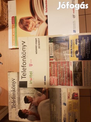 retro régi 3 db telefonkönyv Nógrád megye