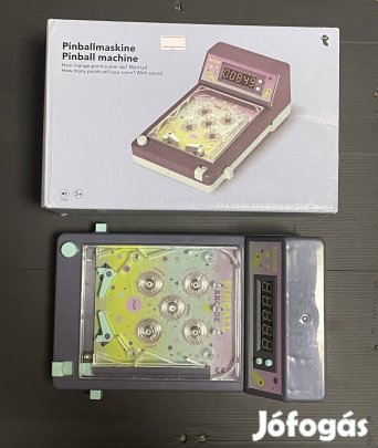 retro stílusú asztali flipper játék.