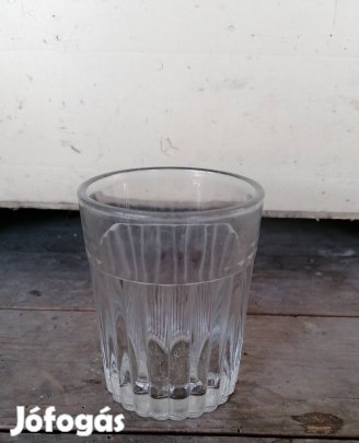 retró vendéglátós üveg pohár