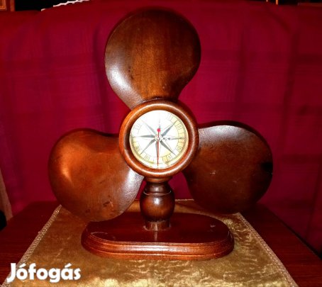retro vintage hajócsavar asztali óra