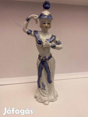 román táncoló nő porcelán figura. 