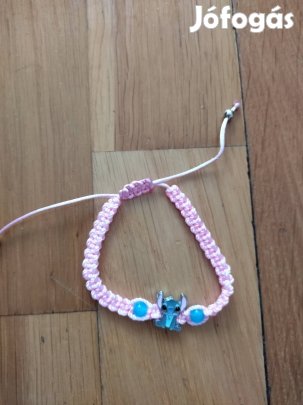 rózsaszín Stitch karkötő