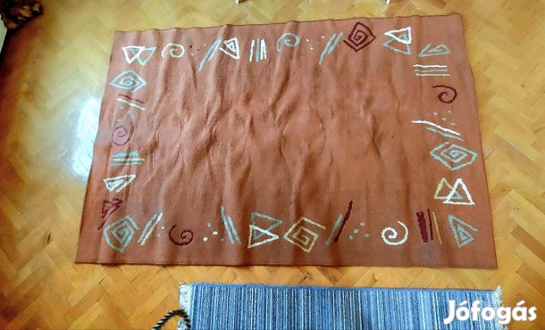 rozsdabarna nagy szónyeg 220x150 cm
