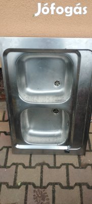rozsdamentes dupla mosogató