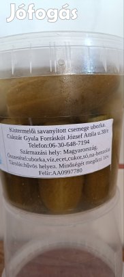 savanyúság, csemege uborka