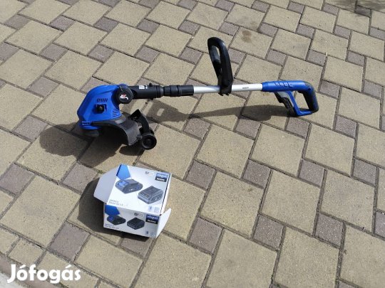 scheppach akkumulátoros fűkasza akkuval töltővel 