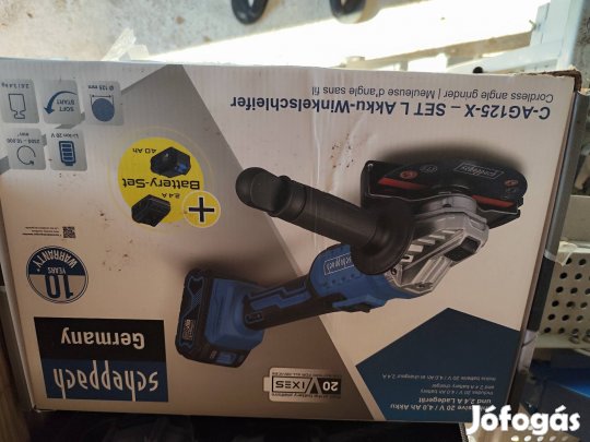 scheppach akkumulátoros gyorsvágó flex akkuval töltővel 