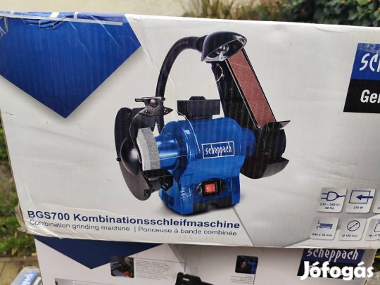 scheppach bg700 új kettős köszörű csiszoló 