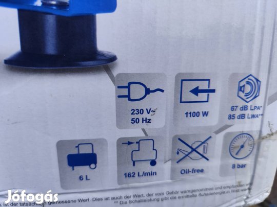 scheppach hc08si kéthengeres ultra csendes kompresszor 