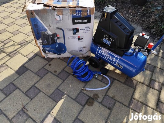 scheppach hc30o 24 literes kompresszor tartozékokkal új 