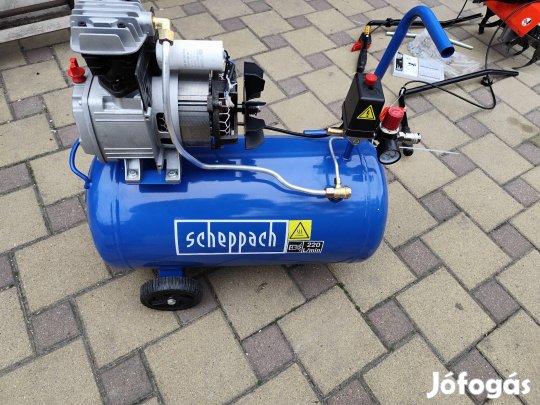 scheppach hc63 50 literes olajkenésű kompresszor új 