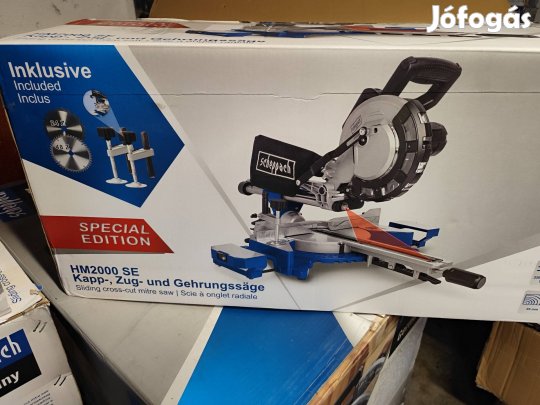 scheppach hm2000se csúszósines gérvágó fűrész egyszer használt 