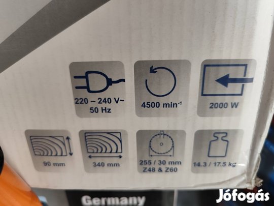 scheppach hm254 új csúszósines gérvágó fűrész 