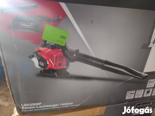 scheppach két ütemű benzines lombszívó fúvó új 